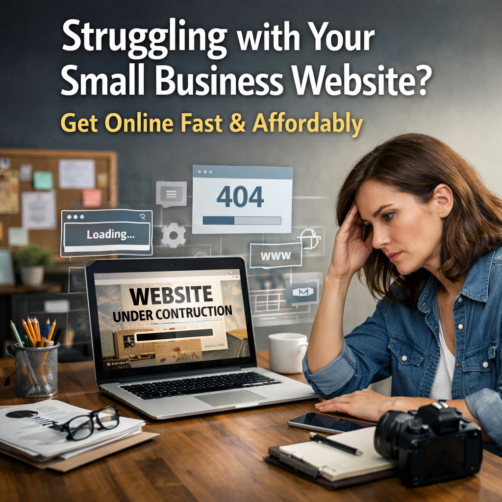 Struggling with Your Small Business Website? Get Online Fast & Affordably